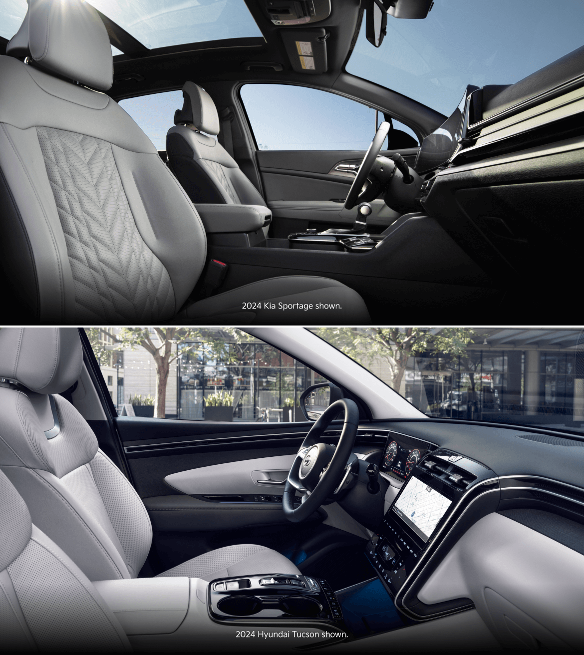 Hyundai Tucson vs. Kia Sportage: Interior Comparison