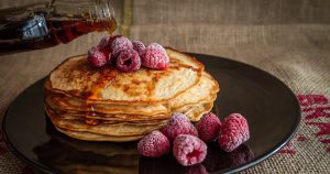 pancake stack and raspberries | Gunther Kia