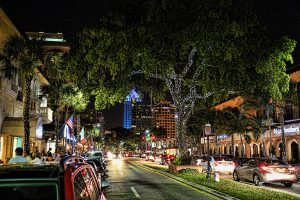 City Street at Night - Kia Dealer
