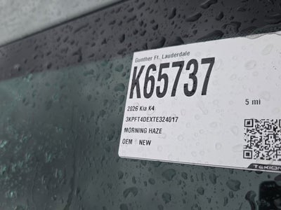2026 Kia K4 LXS