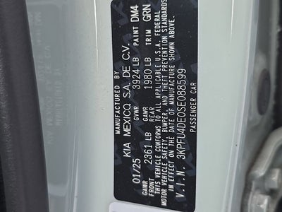 2025 Kia K4 EX