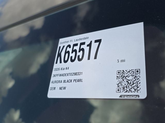 2026 Kia K4 GT-Line