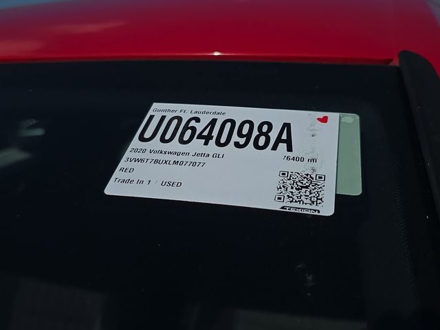 2020 Volkswagen Jetta GLI 2.0T S