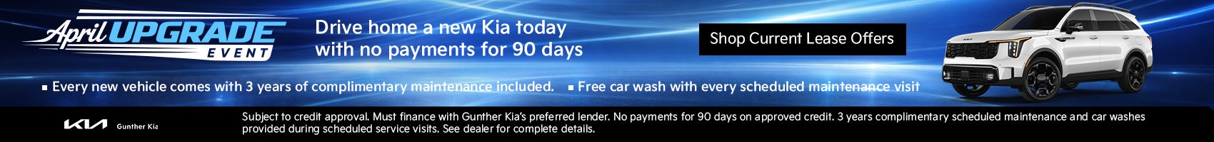  New Kia no payments for 90 days 