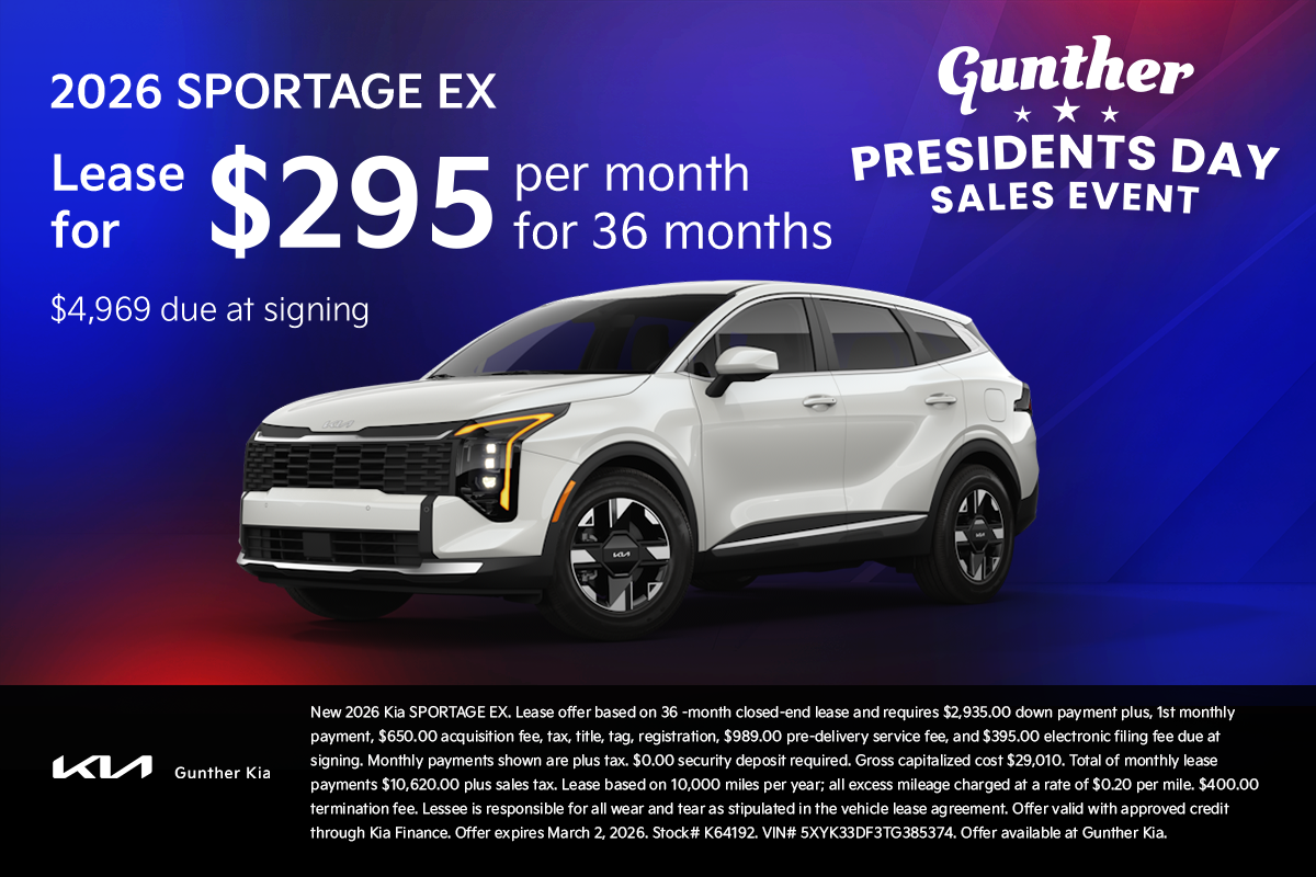 Sportage Lease Specials Feb 2026