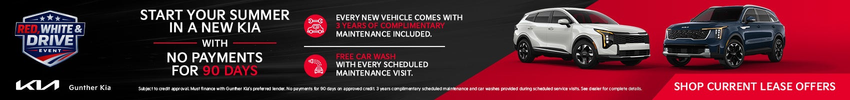 New Kia no payments for 90 days
