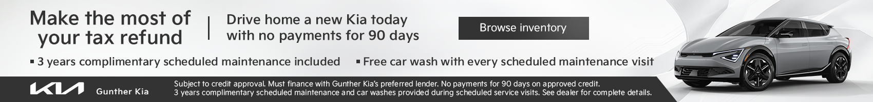  New Kia no payments for 90 days 