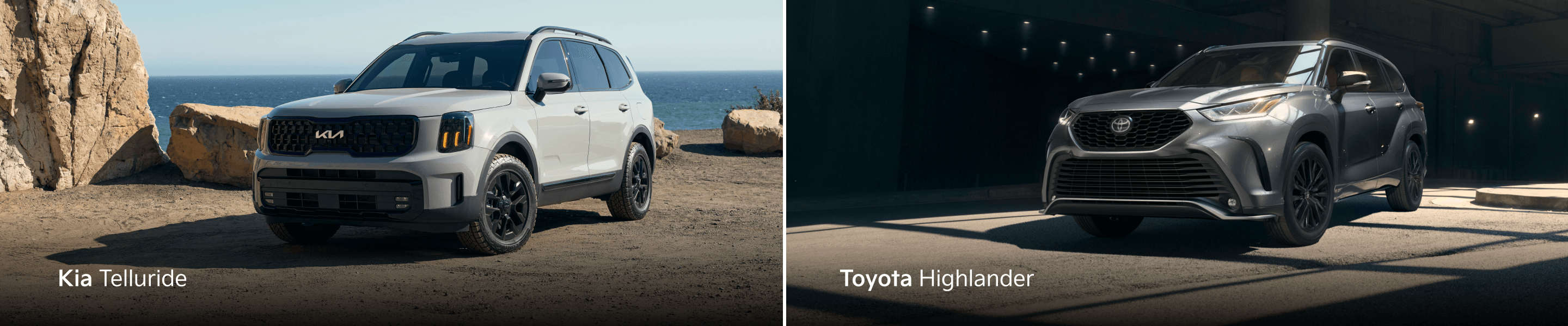 Kia Telluride vs. Toyota Highlander Comparison