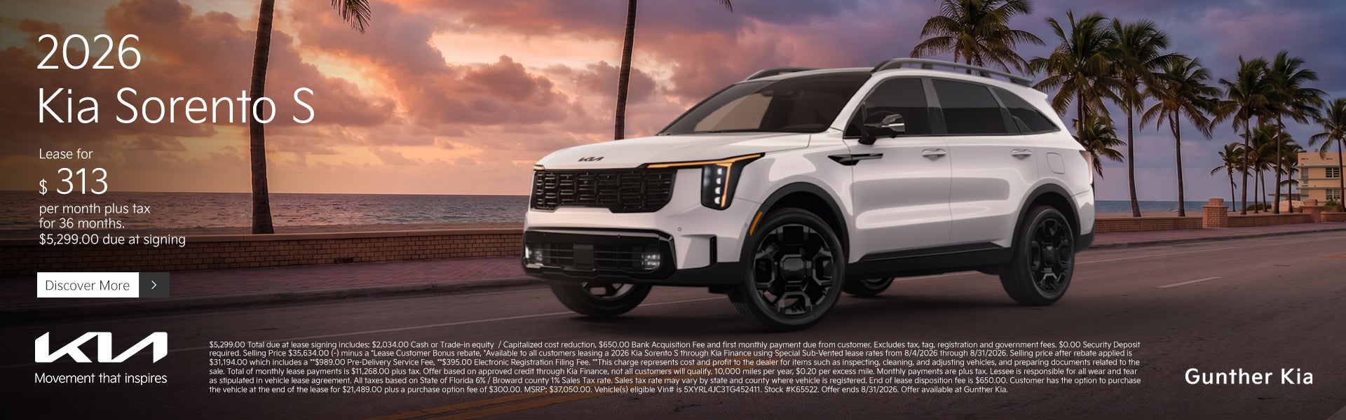 Sorento Lease Special