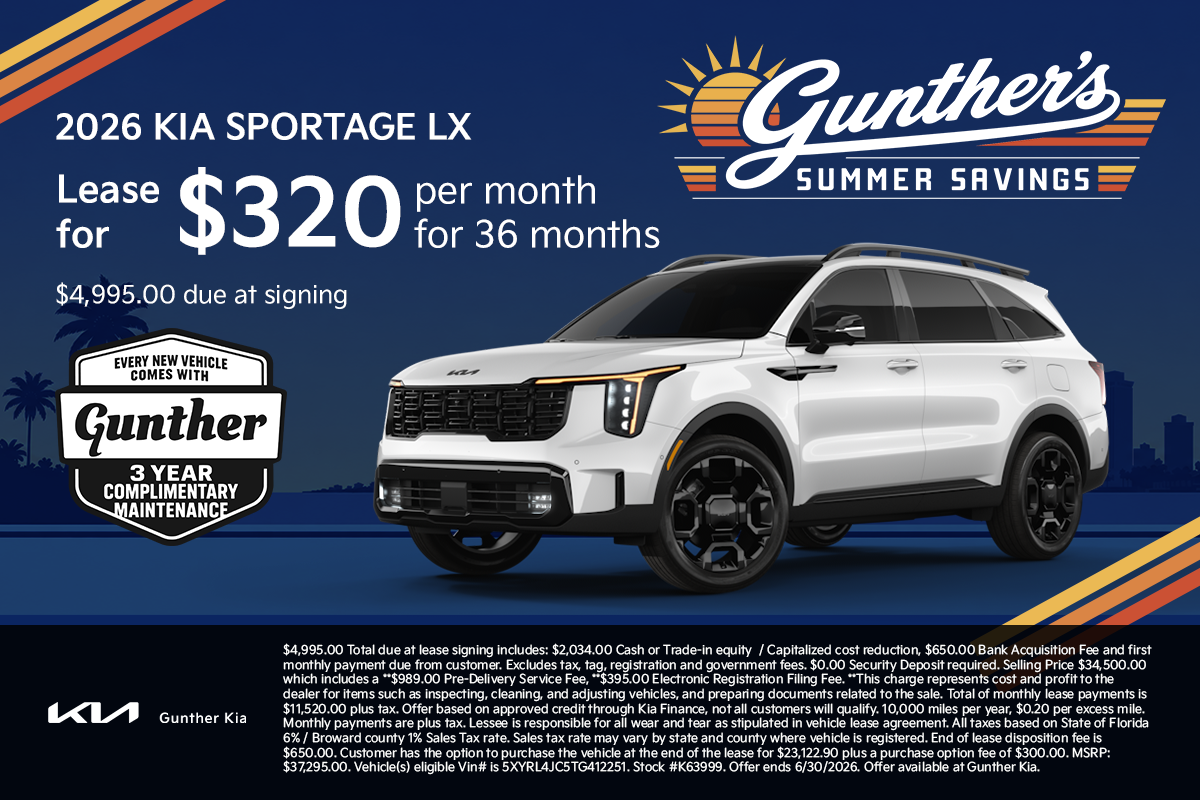 Sorento Lease Specials - June 2026