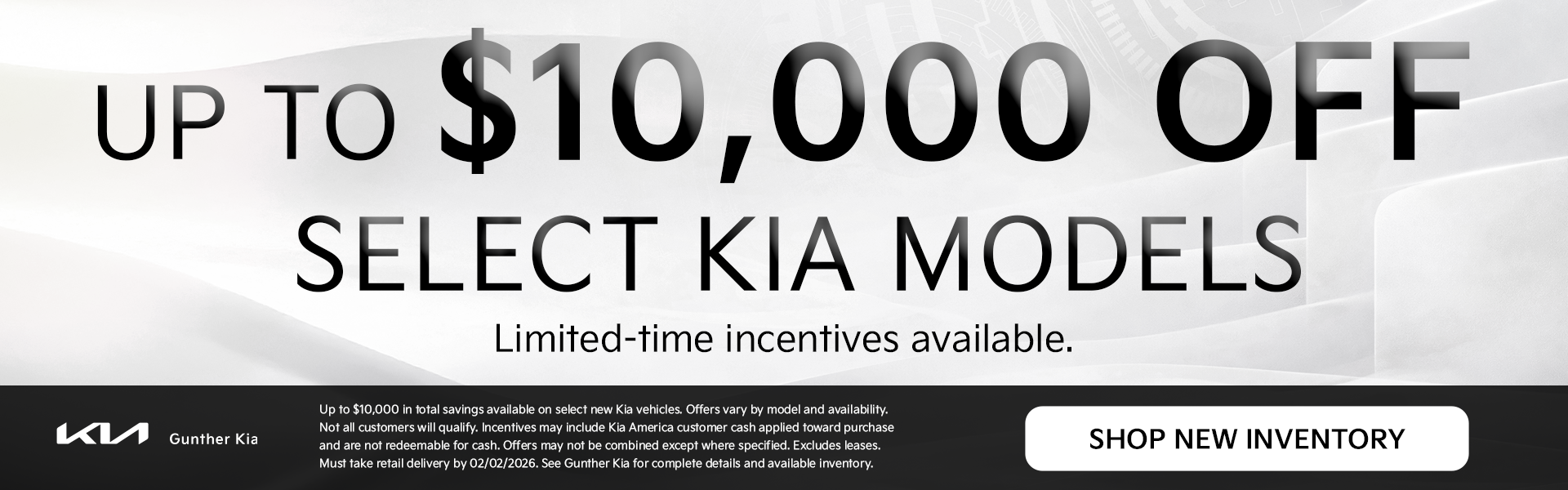 $10,000 Off Lease Specials - Jan 2026