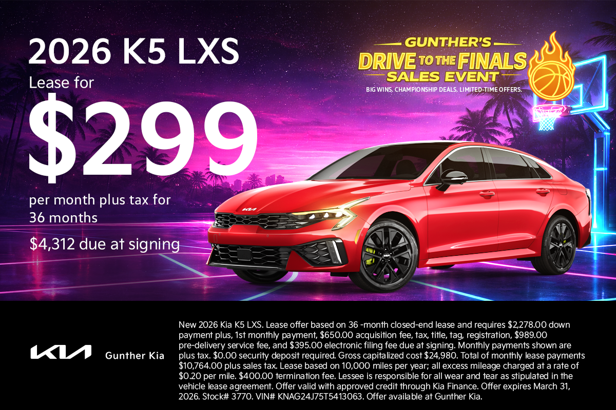 K5 Lease Specials March 2026