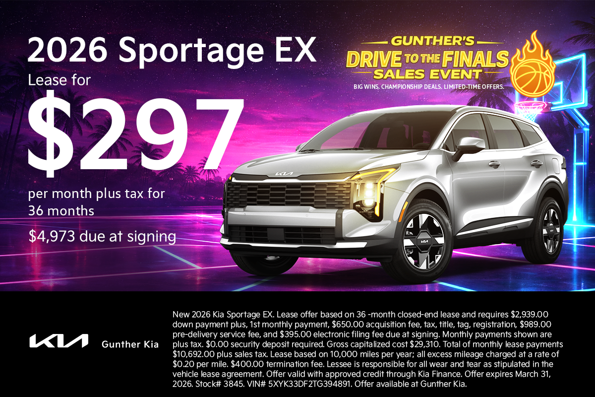 Sportage Lease Specials March 2026