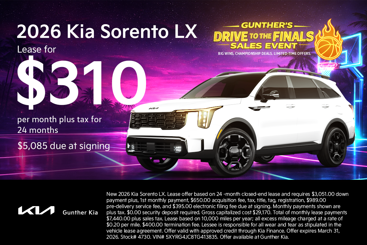 Sorento Lease Specials March 2026