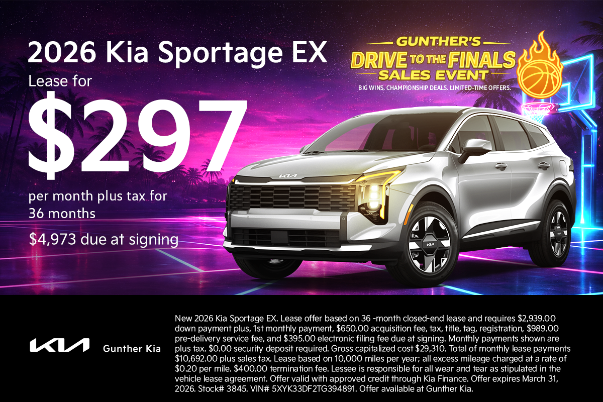 Sportage Lease Specials March 2026