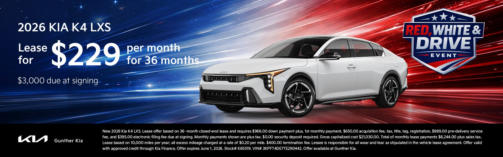 K4 LXS Lease Offer - May 2026