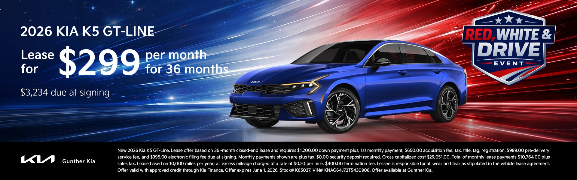 K5 Lease Offer - May 2026