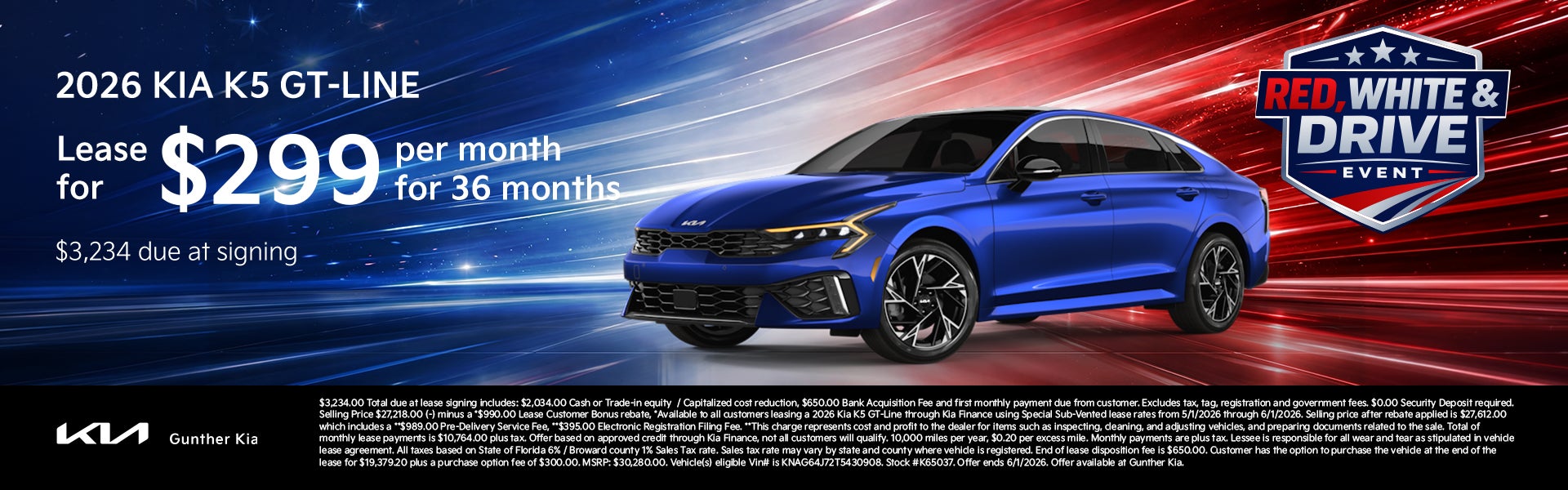 K5 Lease Offer - May 2026