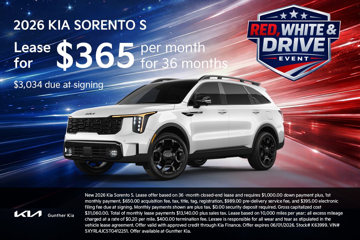 Sorento Lease Offer - May 2026