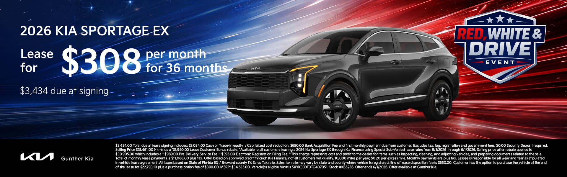 Sportage Lease Offer - May 2026