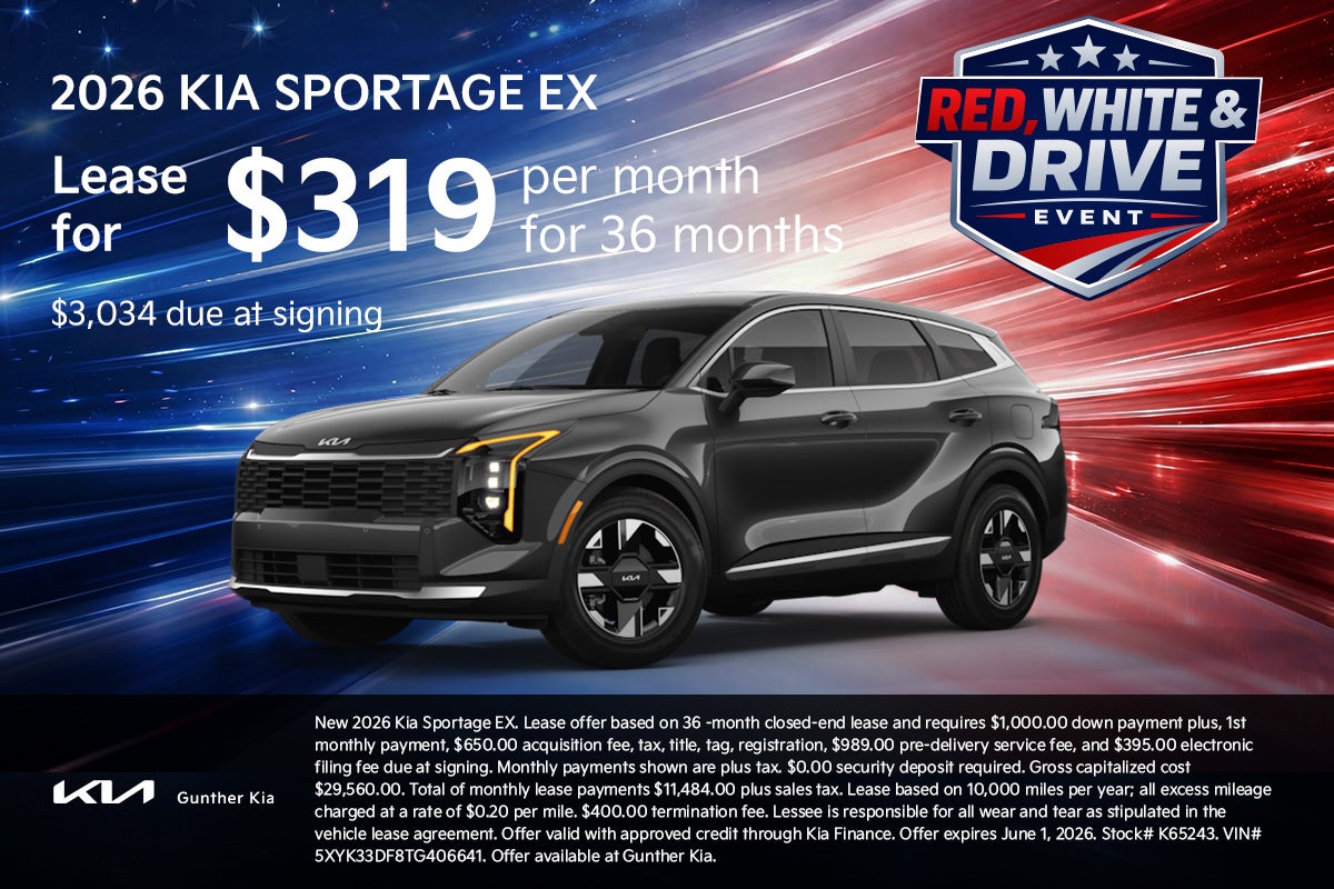 Sportage Lease Offer - May 2026