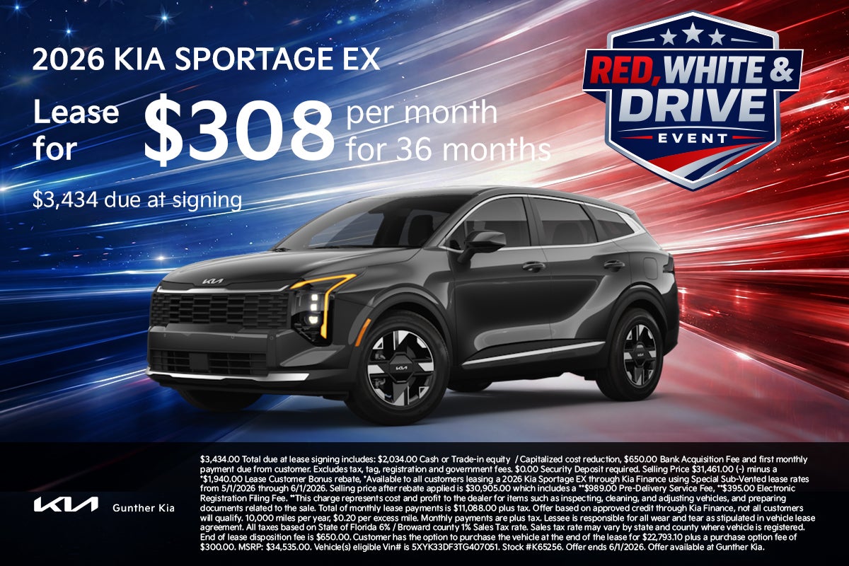 Sportage Lease Offer - May 2026