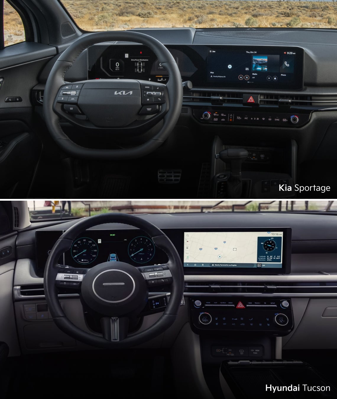 Sportage vs. Tucson: Features Comparison