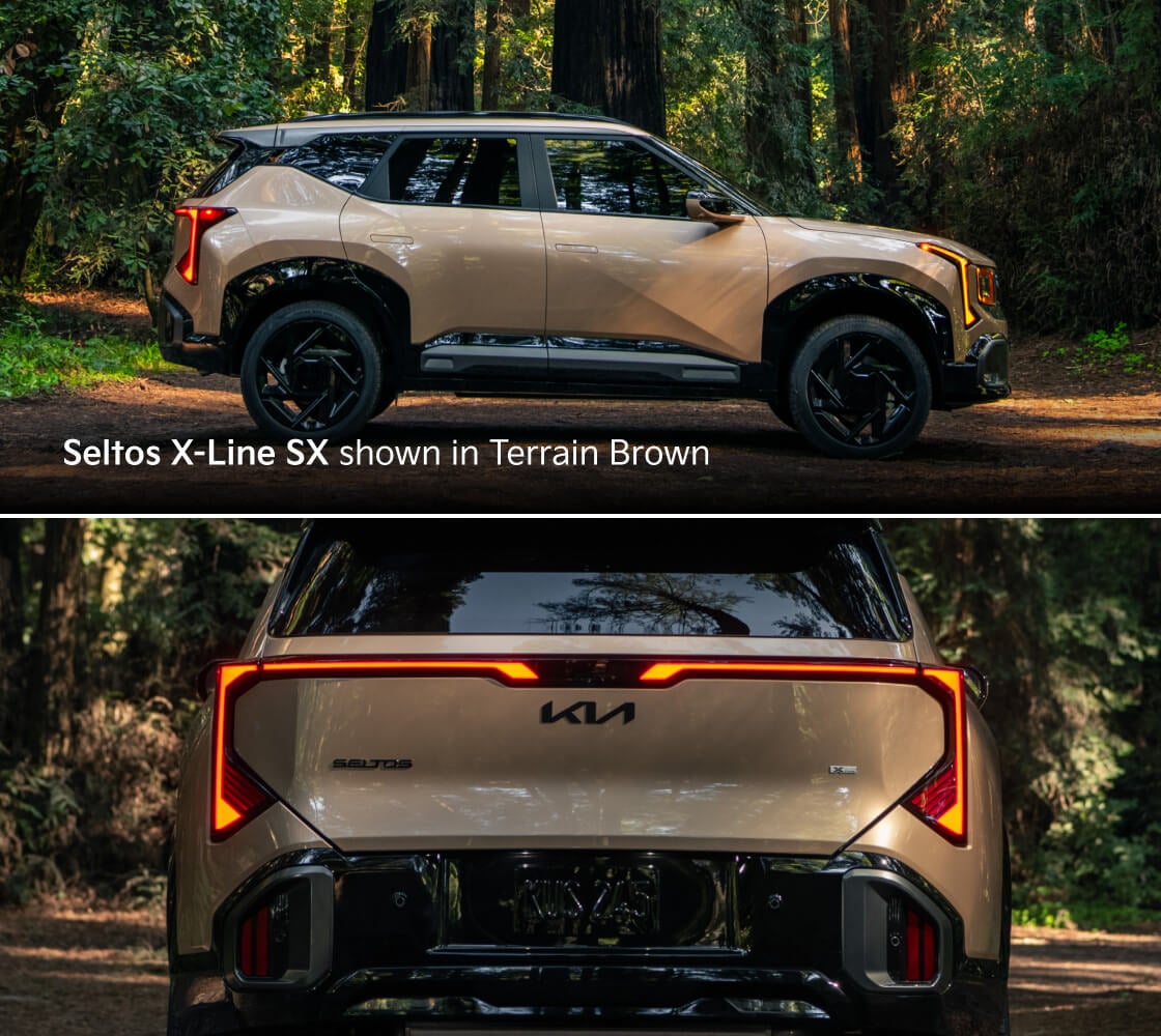 Seltos X-Line SX shown in Terrain Brown