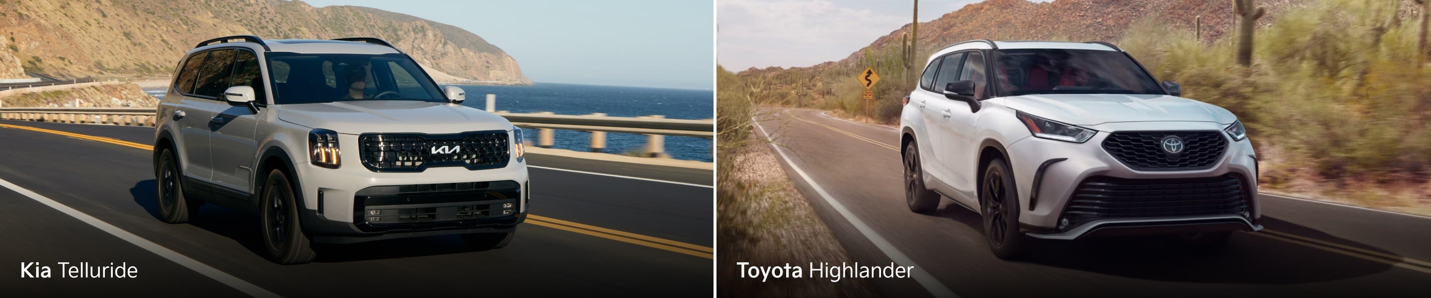 Kia Telluride vs. Toyota Highlander Comparison
